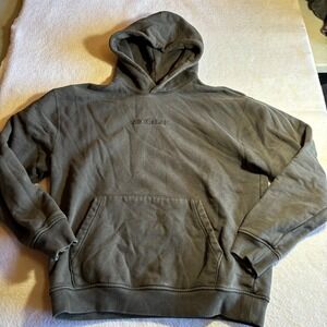 Air Jordan Mens Gray Embroidered Logo Pullover Hoodie Sweatshirt Size M